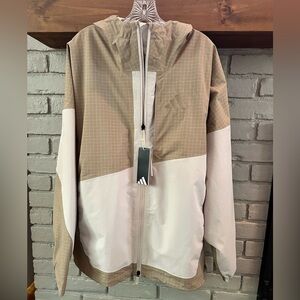 Adidas Terrex Men's Beige and Light Beige Windbreaker/Rain Jacket